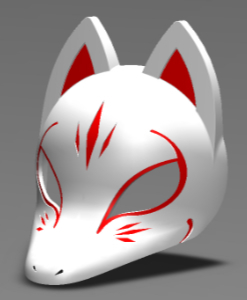 STL file Kitsune Mask・3D print object to download・Cults